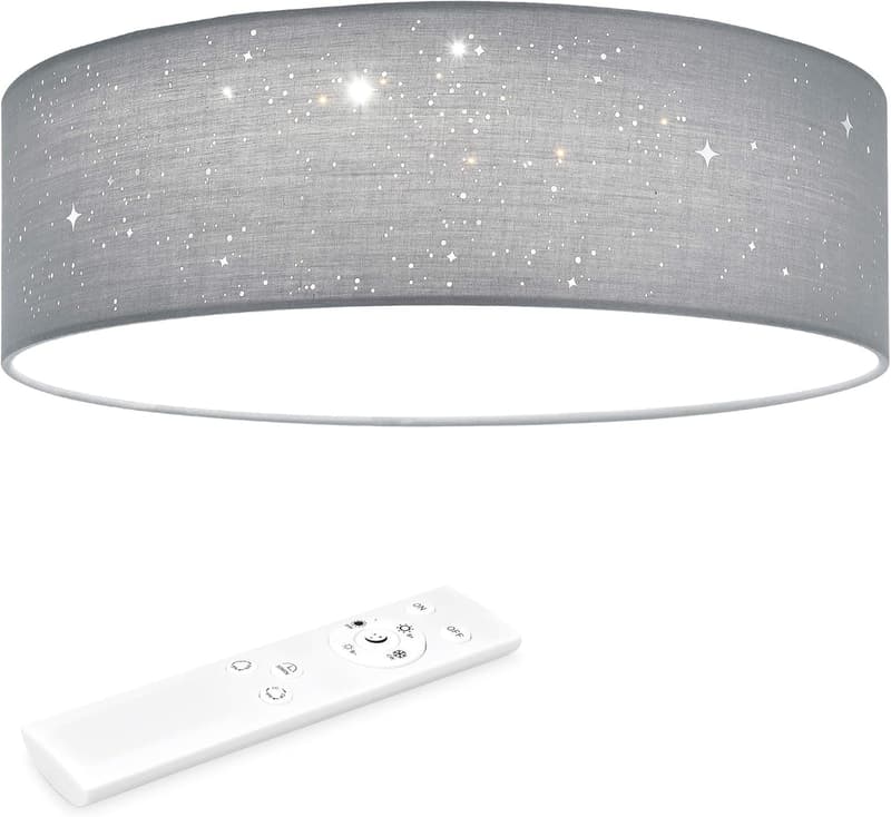 Dimmbare LED Deckenleuchte 32cm mit Farbwechsel und Fernbedienung
