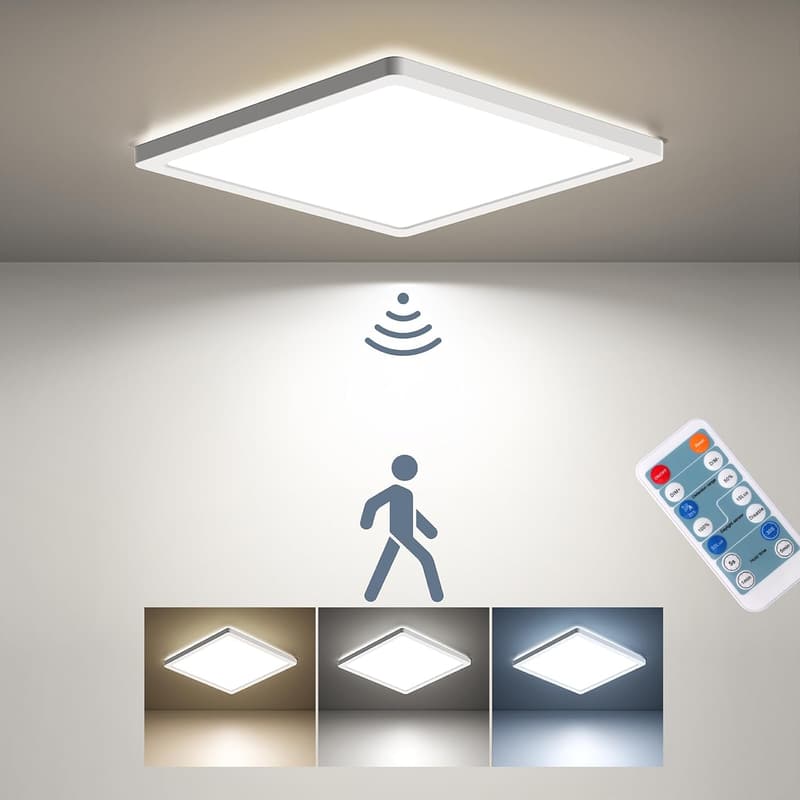 LED Deckenleuchte 18W mit Radar-Motionsensor und Fernbedienung