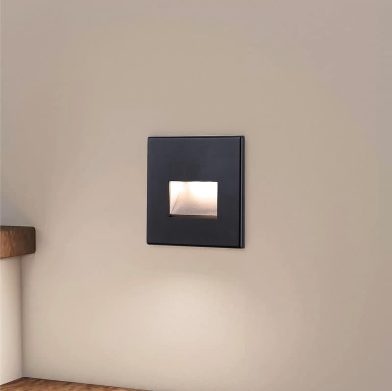 LED Treppenbeleuchtung Schwarz 1,5W Unterputz für Innenräume