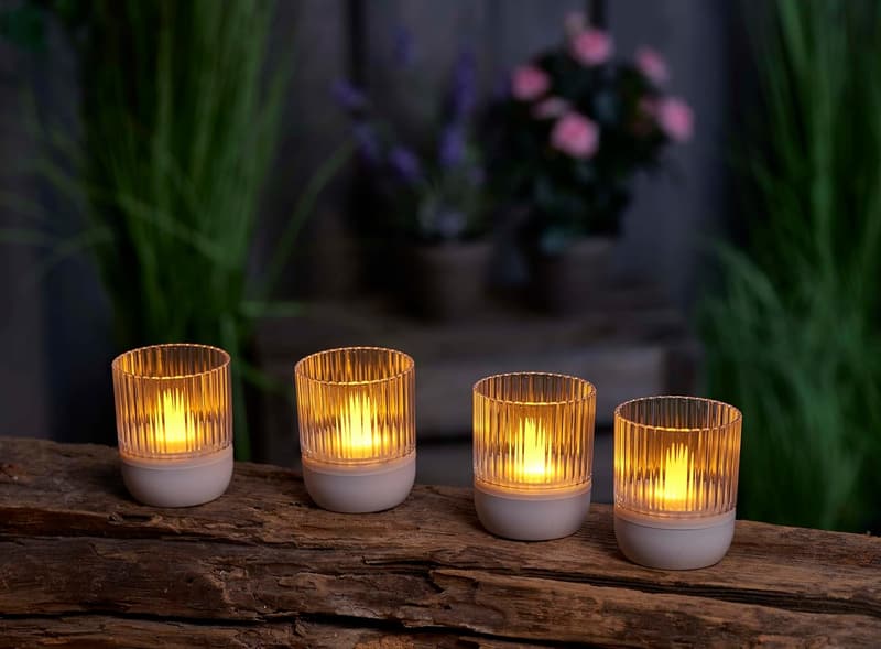 Kabelloses 4er-Set LED Lounge Lights mit Touchsensor für Innen und Außen