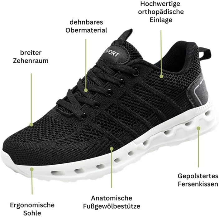 Ergonomischer Schmerzlinderungs-Schuh für Herren – MEIION EasyWalk Pro