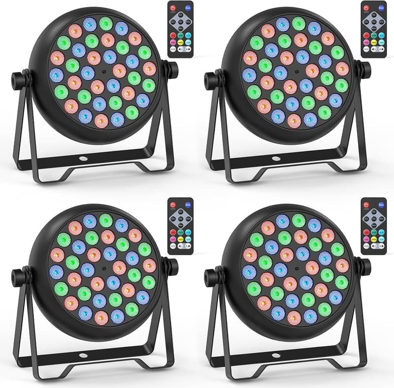 RGB LED Par Strahler 36W mit Fernbedienung für Partys und Events