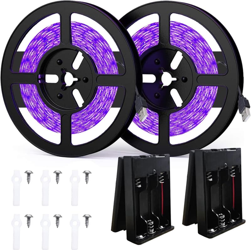 Selbstklebender UV LED Streifen für Tanzpartys und Dekoration, 5m