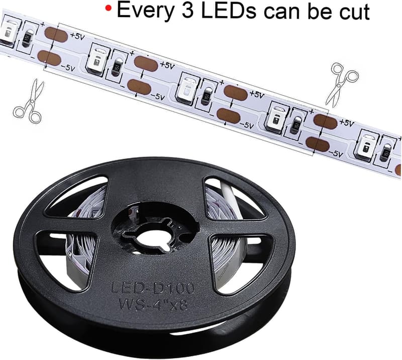 Selbstklebender UV LED Streifen für Tanzpartys und Dekoration, 5m