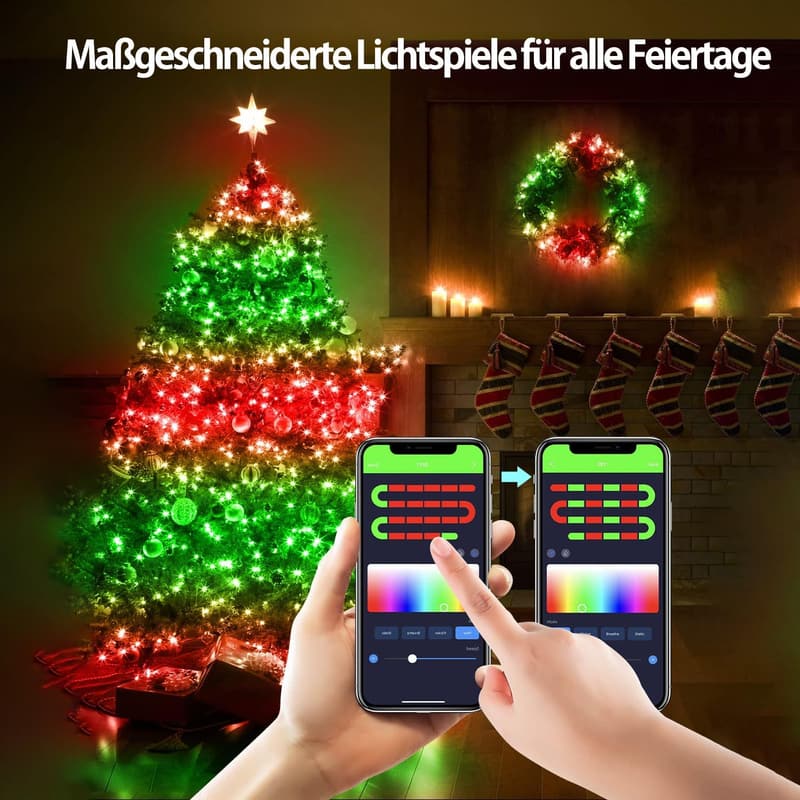 RGB LED Strip 10m mit Fernbedienung, dimmbar, für Zimmer und Partys