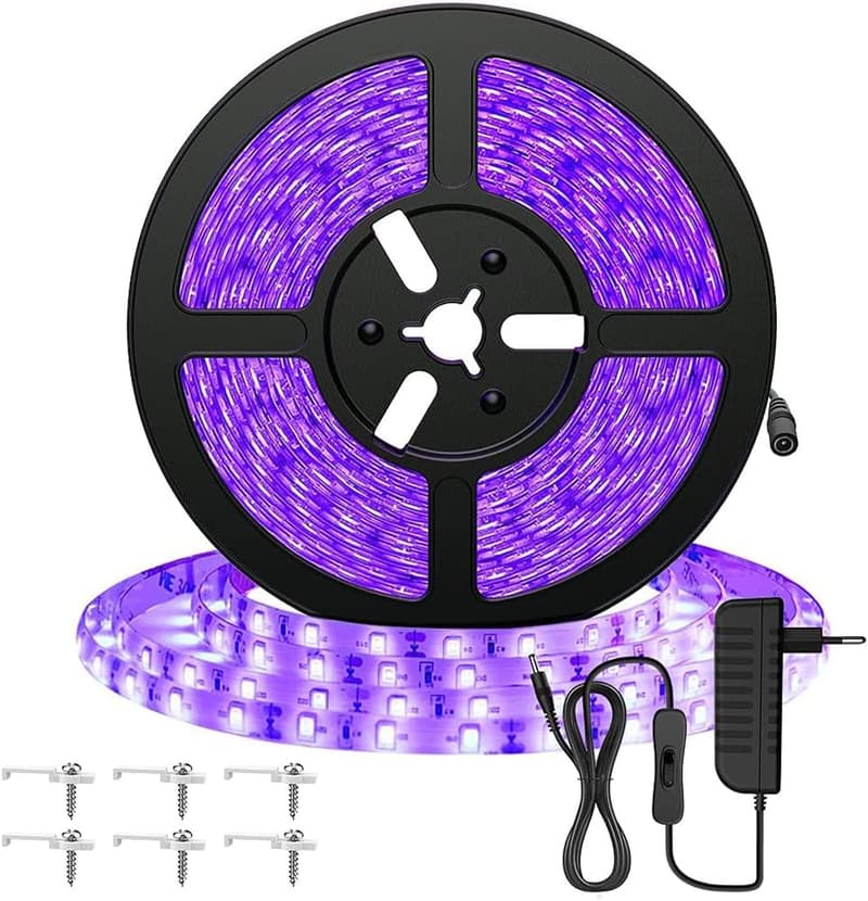 UV LED Streifen 5M, selbstklebend, 300 LEDs, für Partydekoration