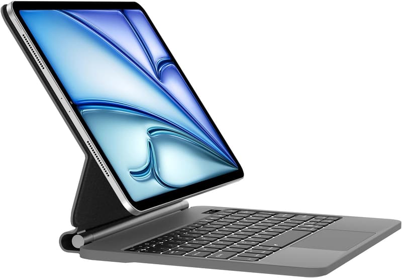 Magnetische Magic Tastatur für iPad Air 13 Zoll mit Trackpad, Schwarz