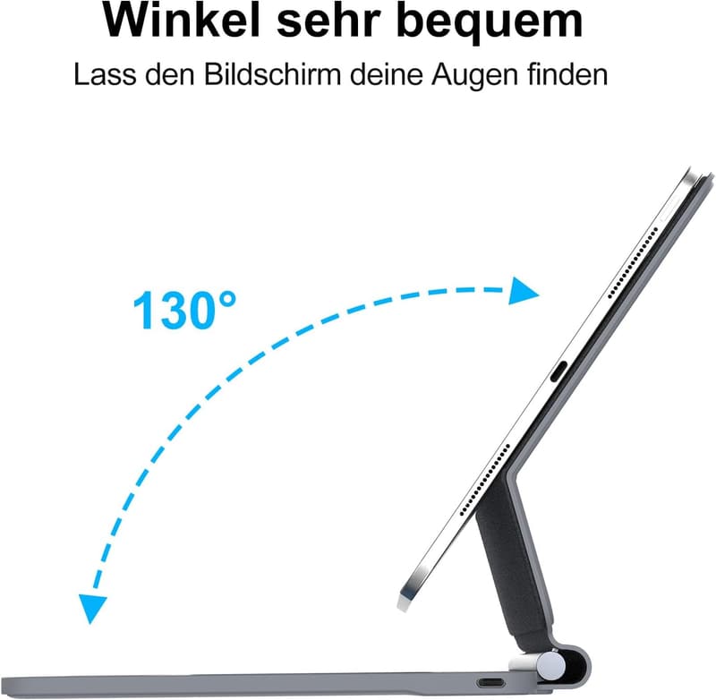Magnetische Magic Tastatur für iPad Air 13 Zoll mit Trackpad, Schwarz