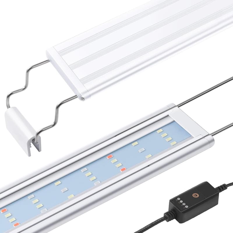 Klassische LED-Aquariumleuchte mit Timer für Pflanzen - 30-50 cm