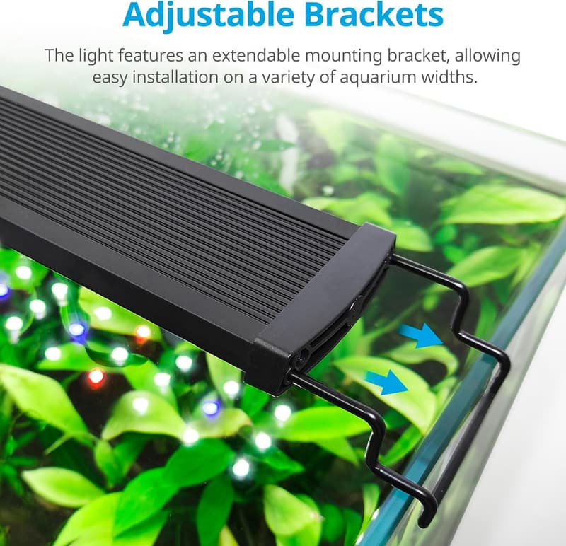 SlimLED Aquariumbeleuchtung mit vollem Spektrum, 58-75 cm, 16W