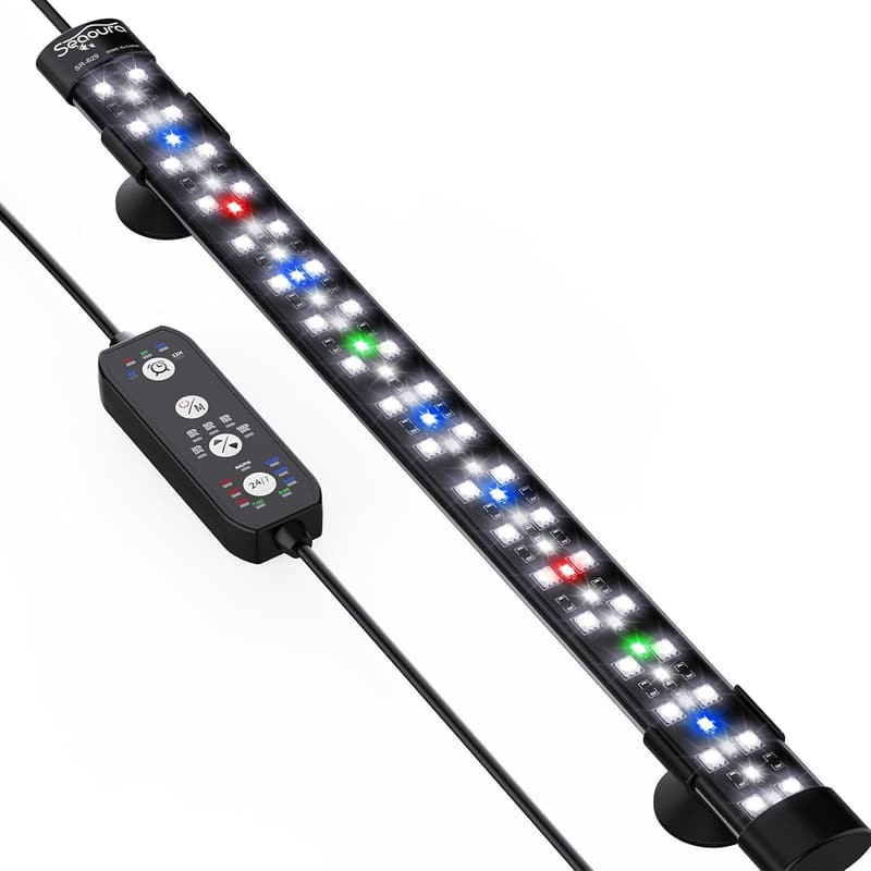 Aquarium LED Beleuchtung mit 24/7 Zyklus und Timer, 38 cm