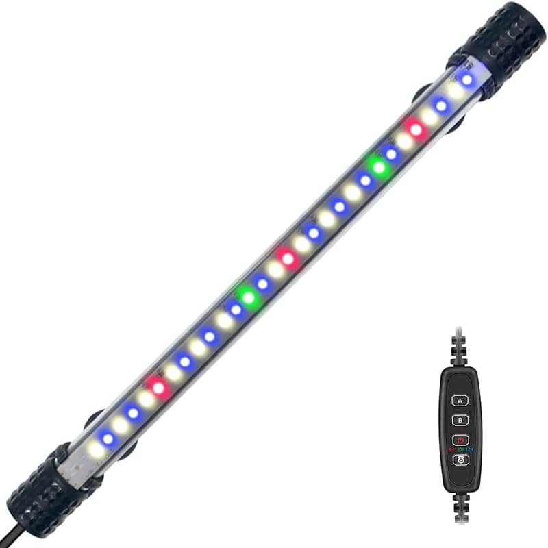 Aquarium LED Beleuchtung mit Timer und Dimm-Funktion – 30 RGB LEDs, 28 cm