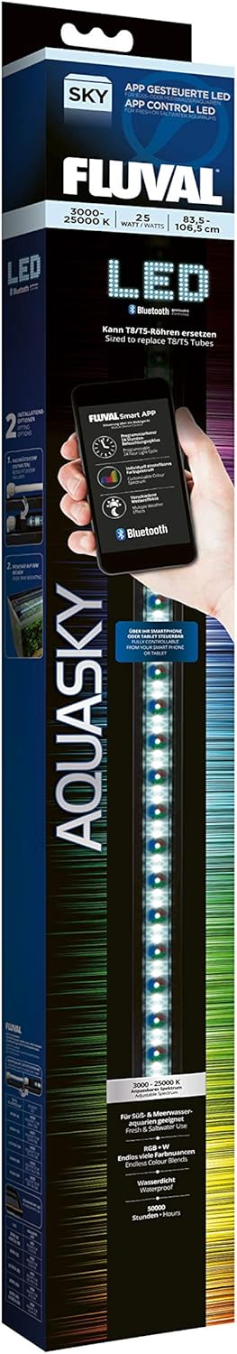 LED-Beleuchtung AquaSky 2.0 für Süßwasseraquarien 83-106,5 cm, 25W