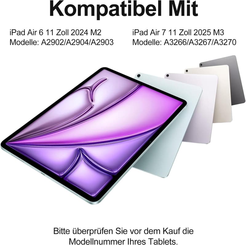 Magic Tastatur für iPad Air 11 Zoll - QWERTZ, mit Trackpad und Hintergrundbeleuchtung