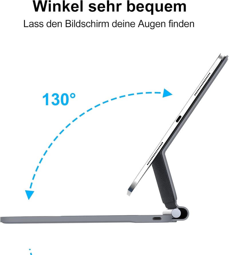 Magic Tastatur für iPad Air 11 Zoll - QWERTZ, mit Trackpad und Hintergrundbeleuchtung