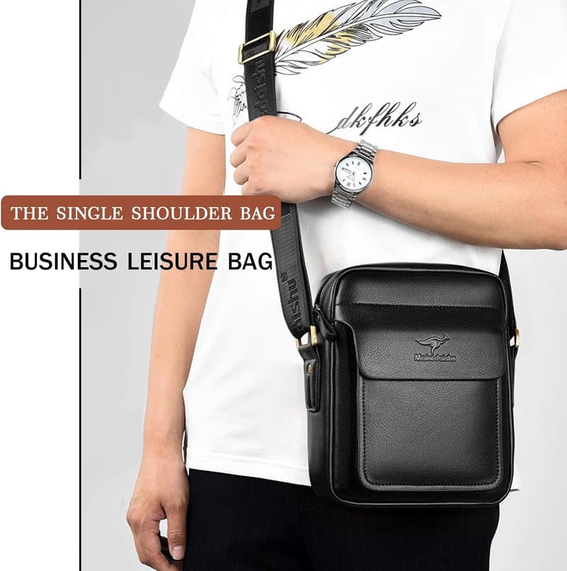 Herren-Ledertasche für Business- und Alltagseinsatz