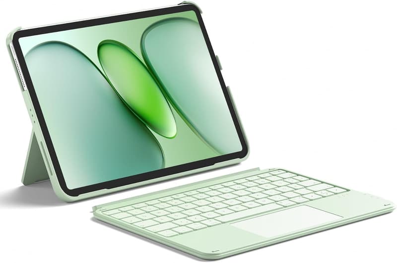 Ultraleichte Hülle mit Tastatur für iPad 11 Zoll, abnehmbar mit Touchpad