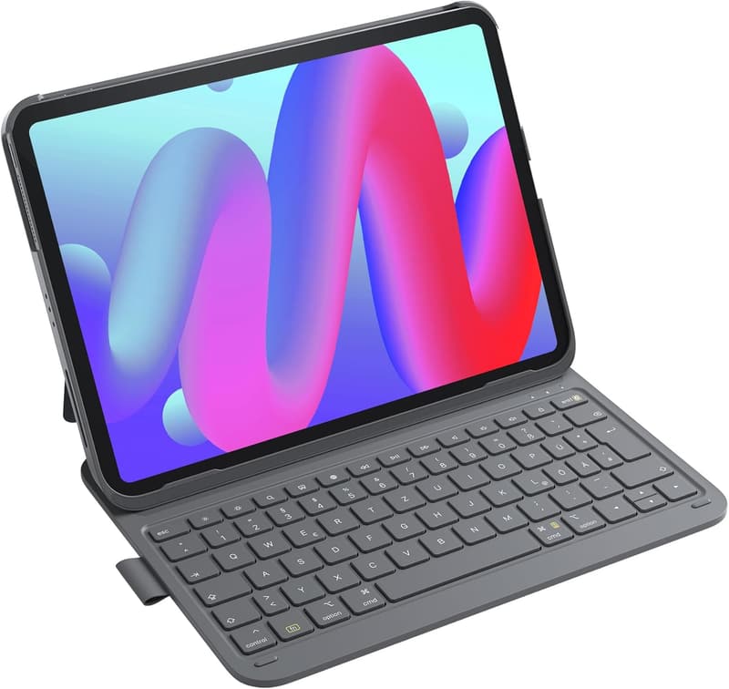 Inateck iPad Hülle mit Tastatur für 11 Zoll Modelle, ultraleicht, QWERTZ