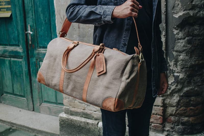 Weekender No 8-6 aus Canvas & Leder – Premium Reisetasche in Camel-Braun
