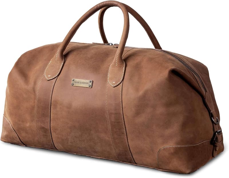 DRAKENSBERG Weekender 'David' - Vintage Leder Reisetasche 45L