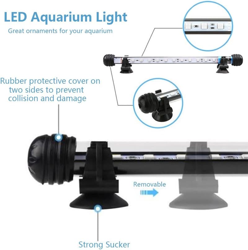 Wasserdichte LED Aquariumbeleuchtung mit Fernbedienung und RGB-Farbwechsel