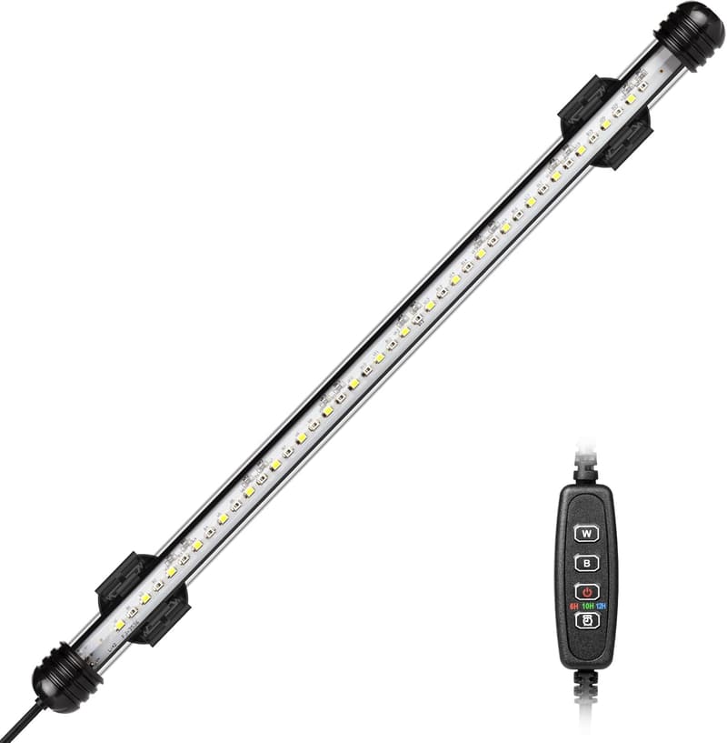 LED Aquarium Beleuchtung mit Timer, Farbwechsel für 40–60 cm Aquarium