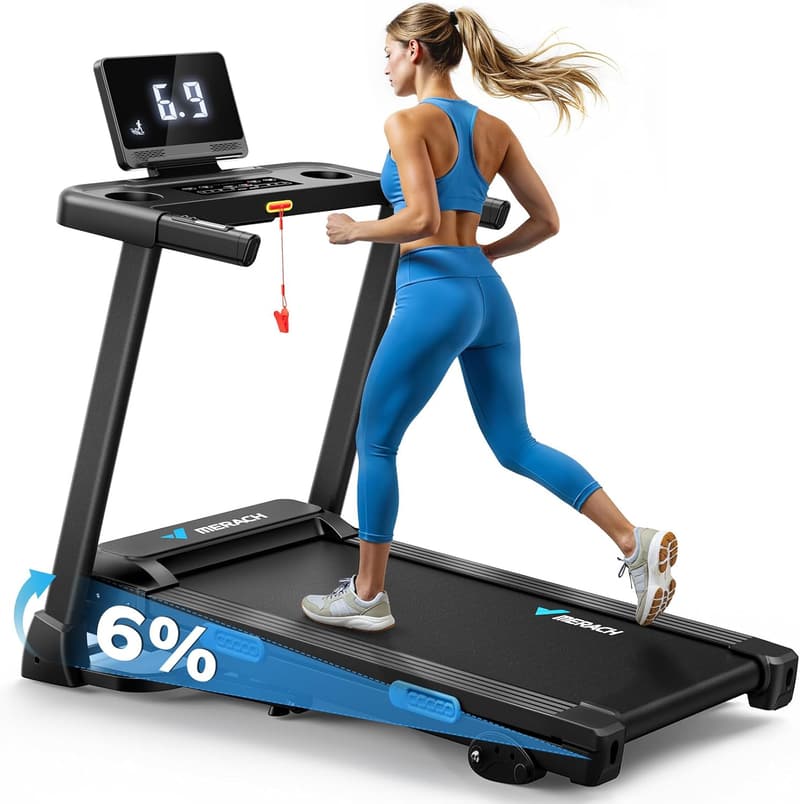 Klapplaufband für Zuhause, 2.5PS, 0.8-12km/h, 136kg Belastbarkeit