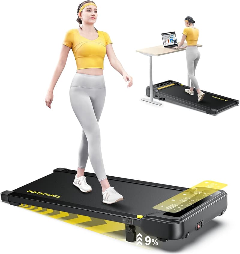 Elektrisches Laufband für Zuhause mit Neigung, 1-10 km/h, 2.5HP, fernbedienbar, keine Montage notwendig