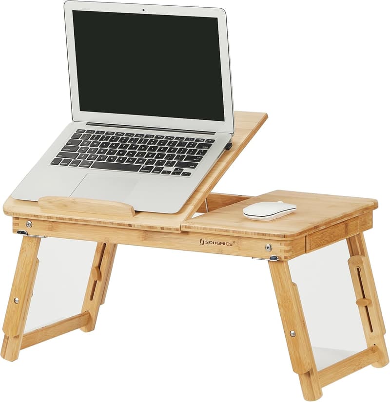 Höhenverstellbarer Laptoptisch für Bett und Sofa, bis 15,6 Zoll
