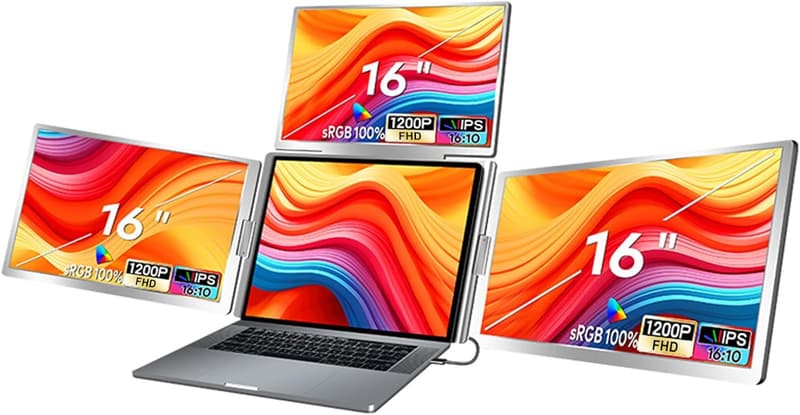 Tragbarer 16-Zoll Monitor-Extender für Laptops 12-18,5 Zoll