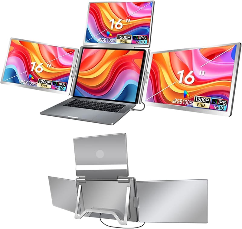 Tragbarer 16-Zoll Monitor-Extender für Laptops 12-18,5 Zoll