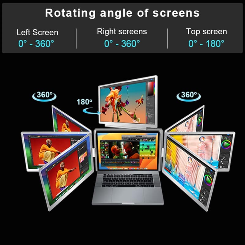 Tragbarer 16-Zoll Monitor-Extender für Laptops 12-18,5 Zoll