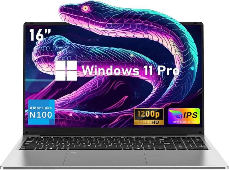 NIAKUN 16 Zoll Full HD Laptop mit 16GB RAM und 512GB SSD