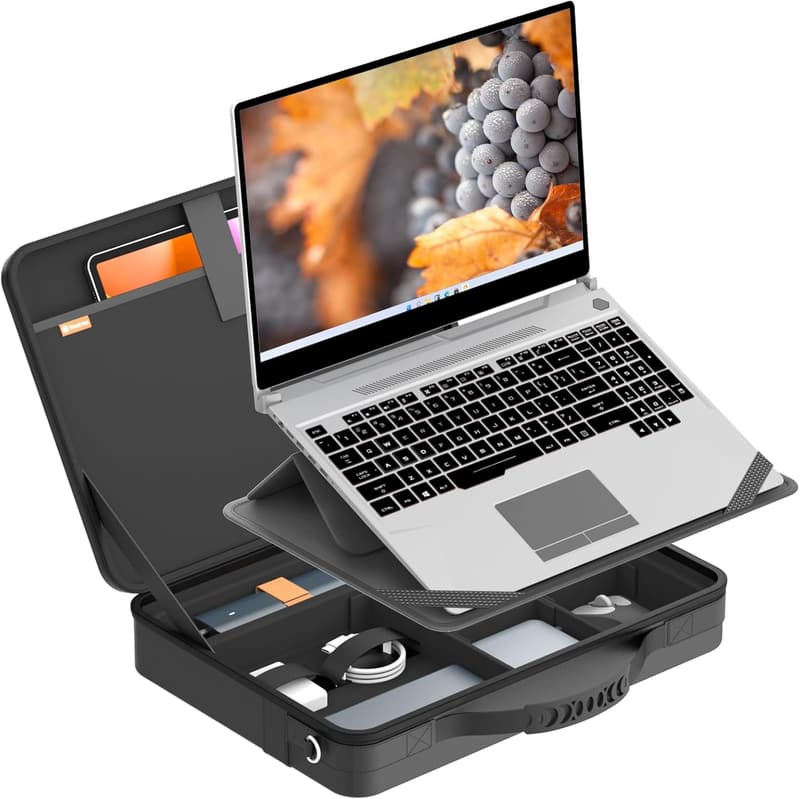 Laptoptasche mit Ständer für Dell Inspiron, Latitude und Alienware, Schwarz