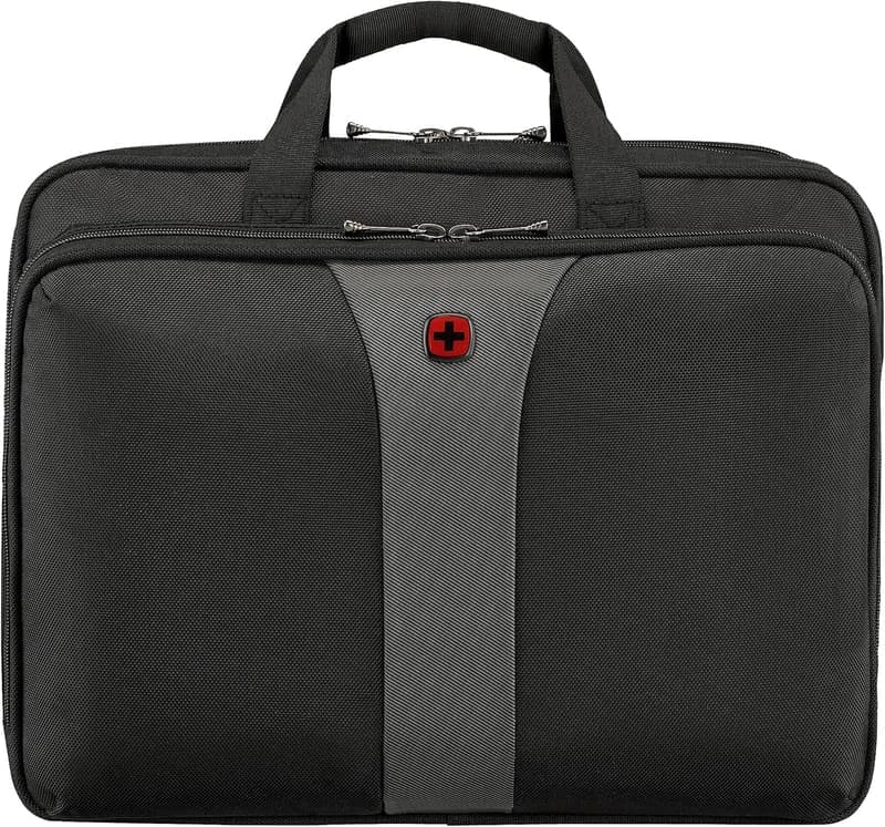 WENGER Legacy Laptop-Tasche für 17 Zoll Notebooks – Schwarz/Grau