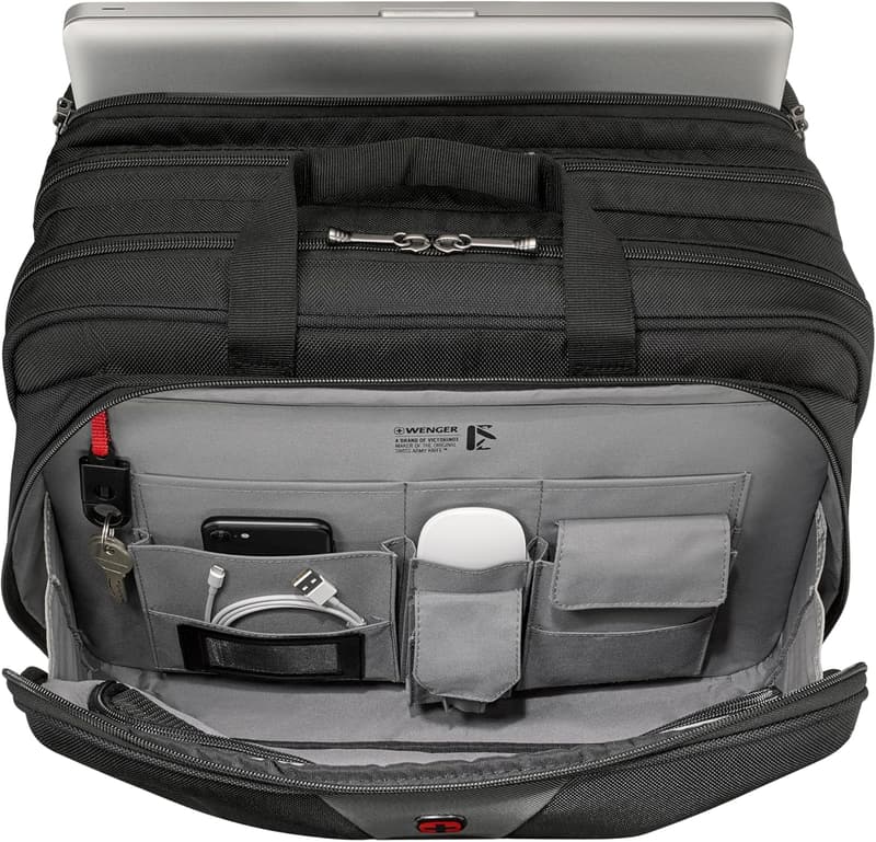 WENGER Legacy Laptop-Tasche für 17 Zoll Notebooks – Schwarz/Grau
