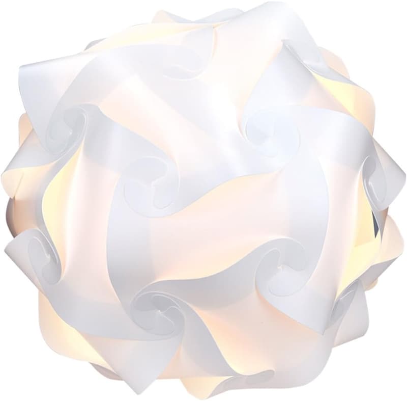 kwmobile DIY Puzzlelampe – Pendelleuchte mit 15 Designs, ca. 27 cm