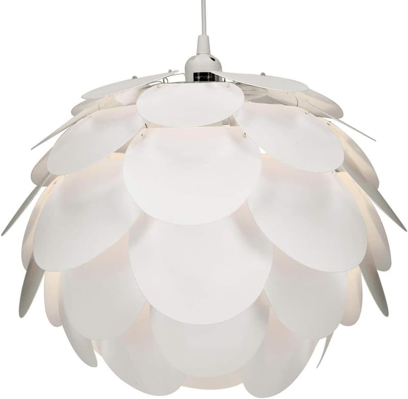 DIY Puzzlelampe im Blüten-Design – 90 cm Kabel, E27 Fassung, Deckenbefestigung