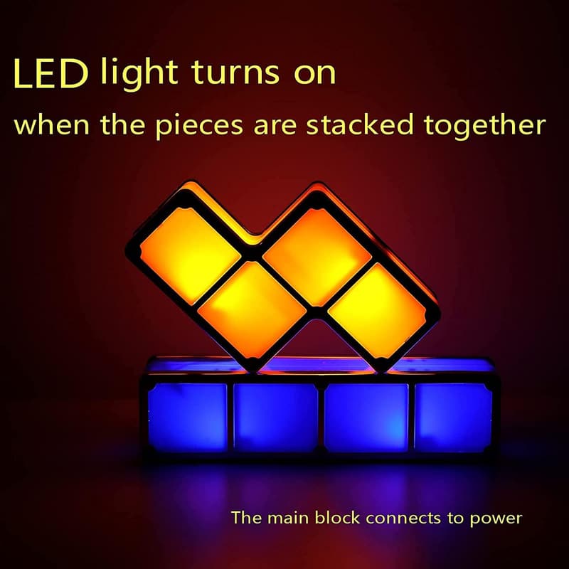LED Nachtlicht für Kinder – Stapelbare 3D Magic Blocks Lampe