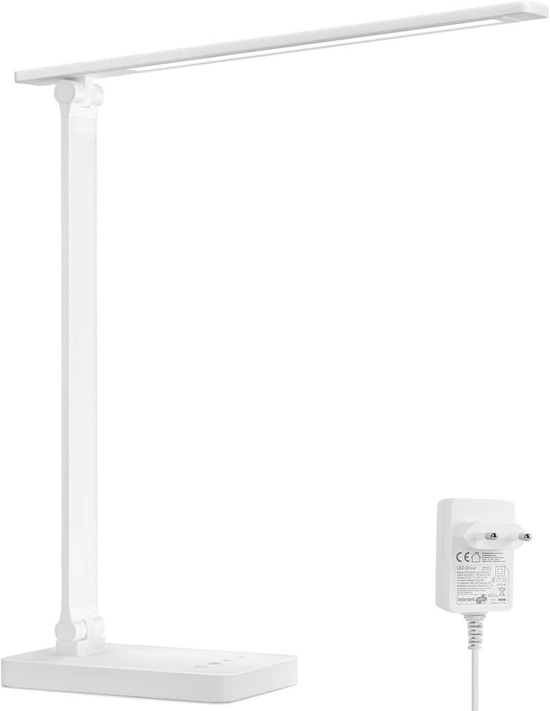 Dimmbare LED Schreibtischlampe mit 800LM für Kinder und Büro