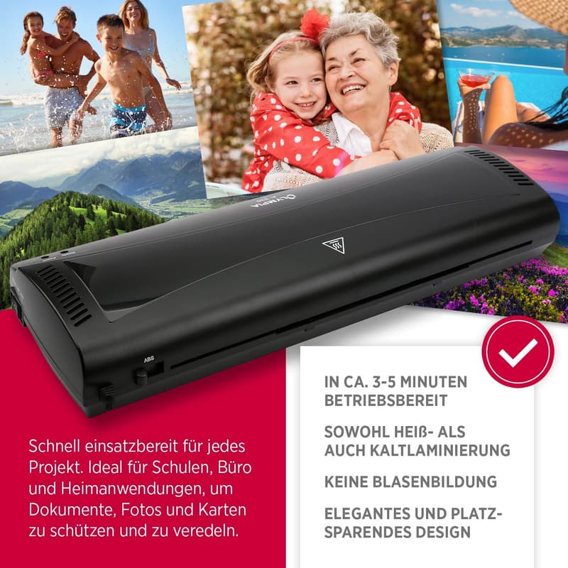 Laminiergerät Olympia A 330 für Büro und Homeoffice bis A3 inkl. Folien