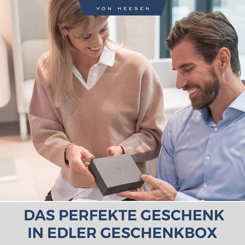 Leder Geldbörse mit RFID-Schutz für Damen und Herren - Schwarz