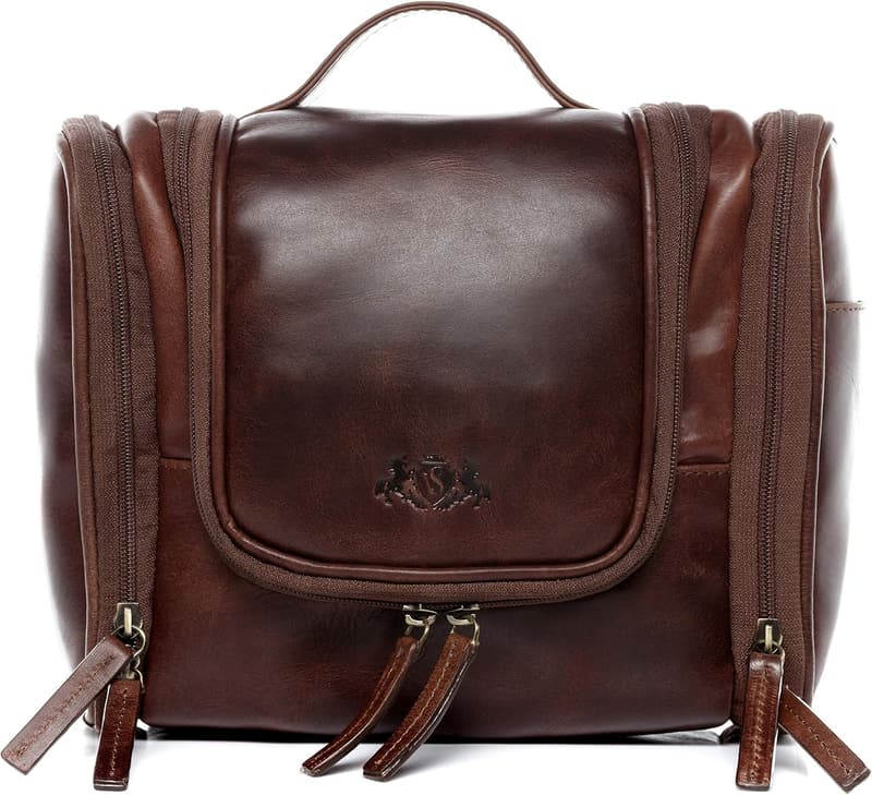 Handgefertigte Kulturtasche aus Premium Leder für Herren und Damen