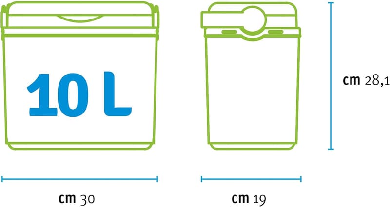 Passive Kühltasche aus Kunststoff mit Polystyrol-Isolierung
