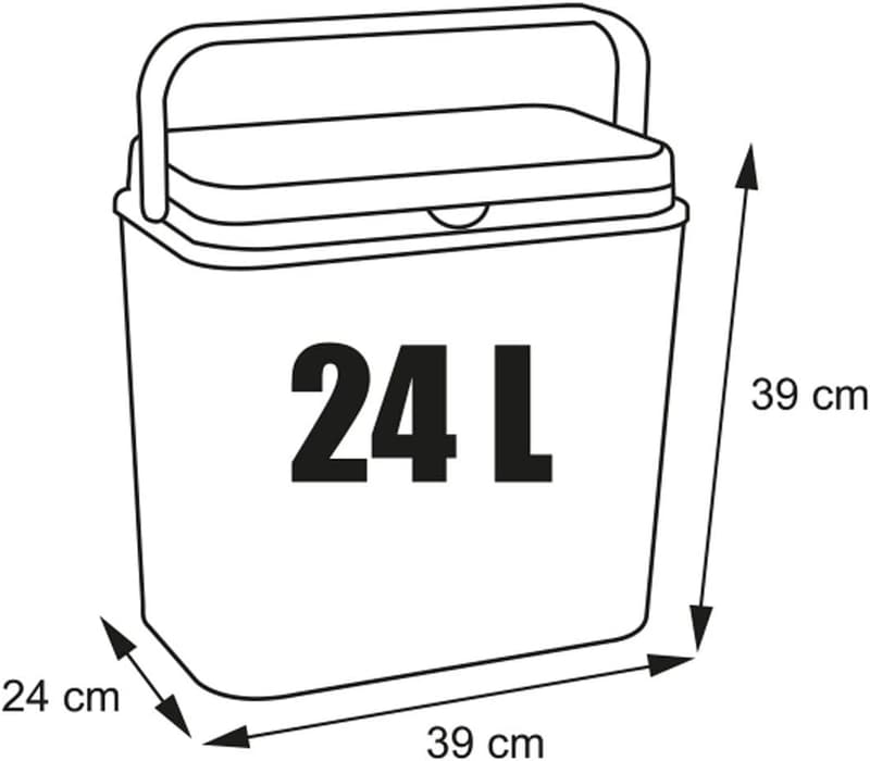 LINDER LEX Thermobox 24L für Picknick & Camping, 9 Std. Kühlung