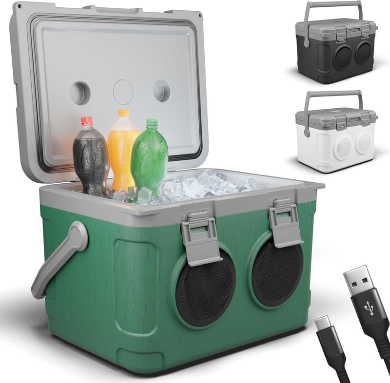 TOM 21l 3in1 Kühlbox mit Bluetooth Lautsprecher für Camping