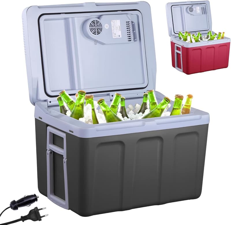 Arebos 40L Kühlbox für Auto & Steckdose | Elektrische Kühlung & Warmhaltung