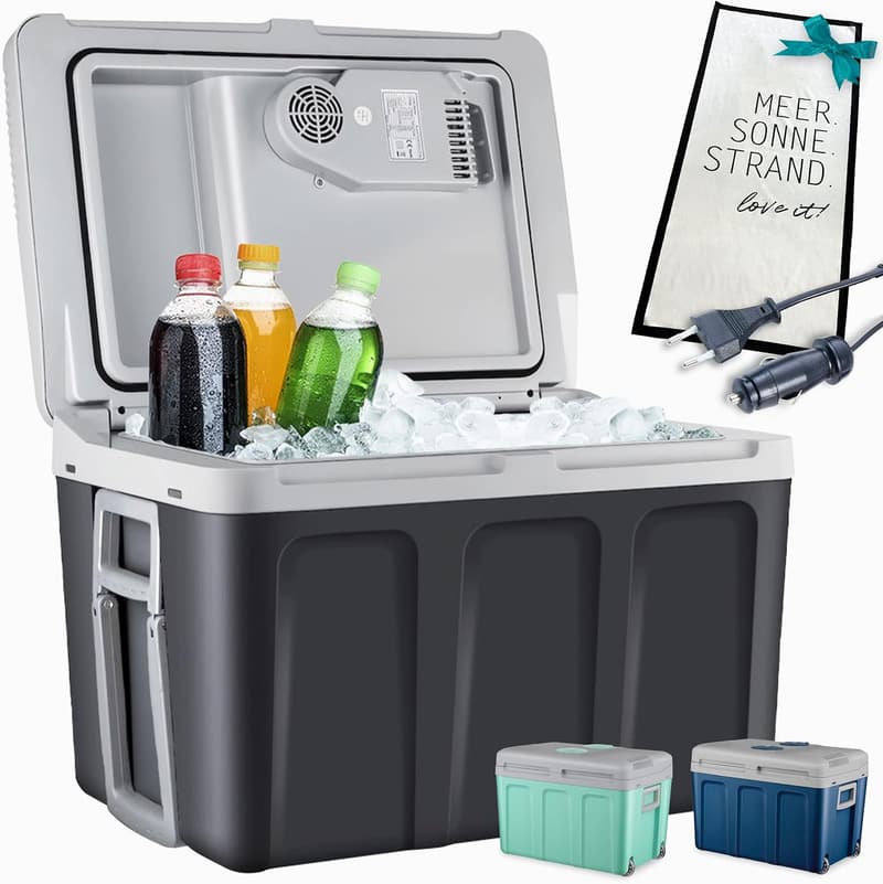 Elektrische 40l Kühlbox mit Heizfunktion – ideal für Camping und Auto