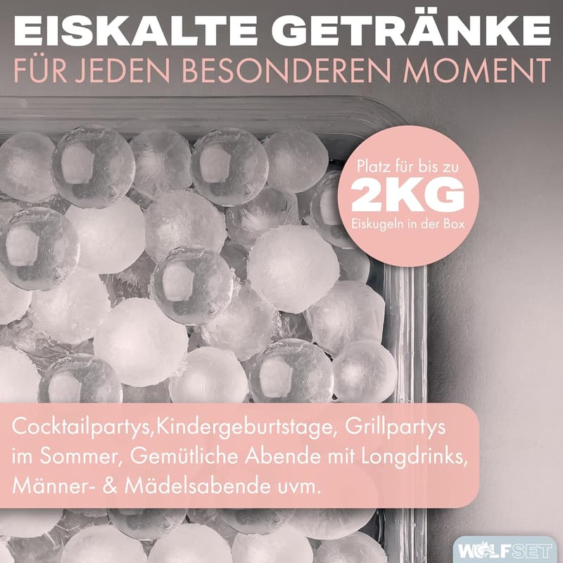 Eiswürfelform für 99 Kugeln – Ideal für Cocktails und Whisky