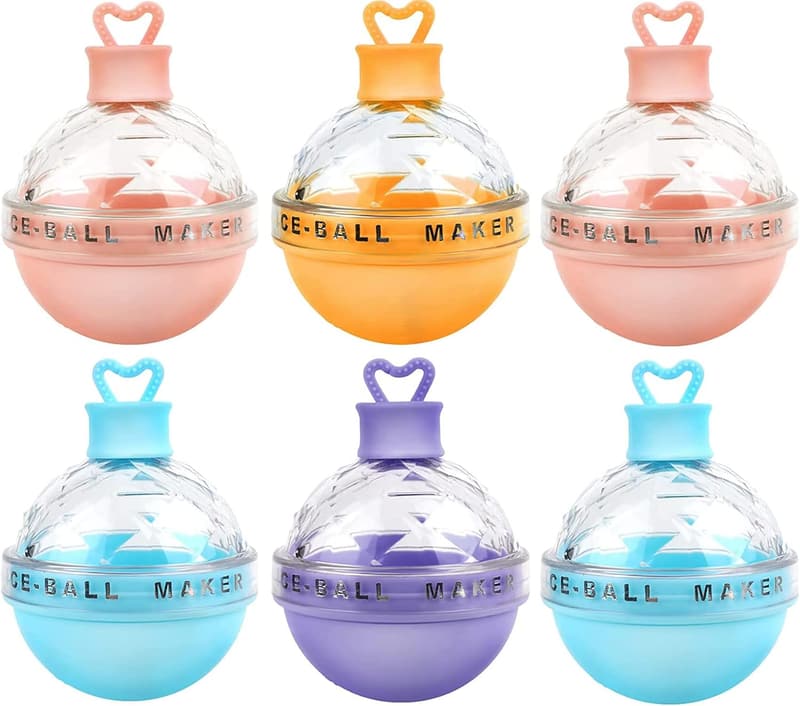 Wiederverwendbare Silikon-Eiskugelform mit Mini-Trichter für Cocktails